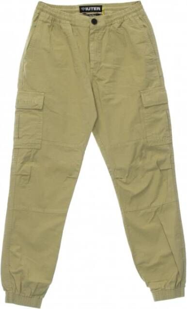Iuter broek lading jogger Groen Heren