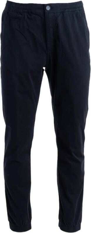 Iuter Zwarte Joggingbroek met Elastische Taille Black Heren