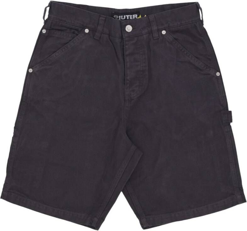 Iuter Denim Shorts Grijs Heren
