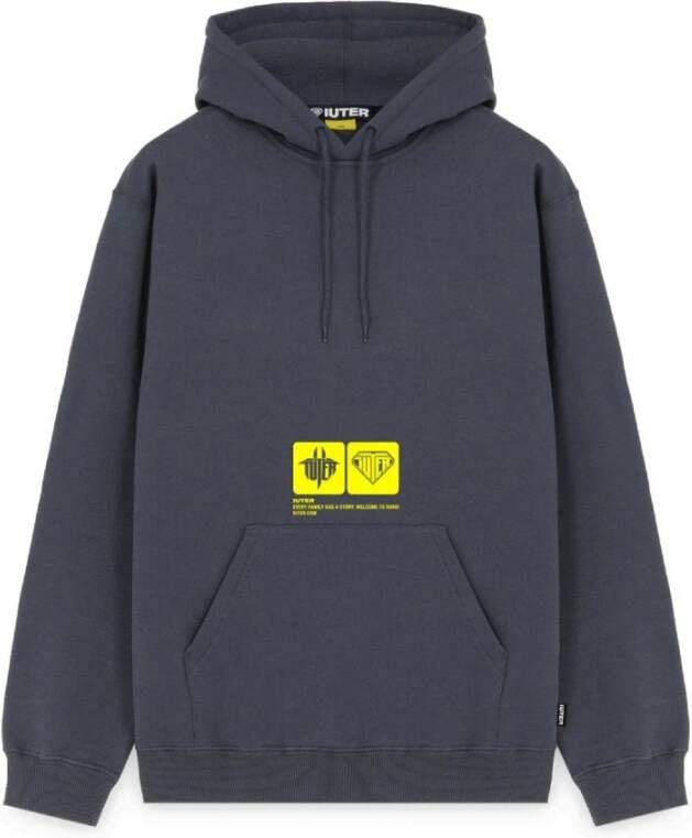 Iuter Grijze Katoenen Sweatshirt voor Heren Grijs Heren