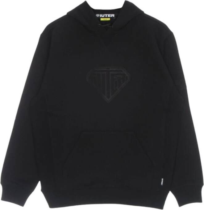 Iuter hoodie -logo Zwart Heren