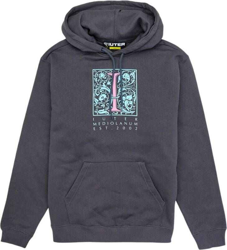 Iuter Heren Mediolanum Grijze Katoenen Sweatshirt Grijs Heren
