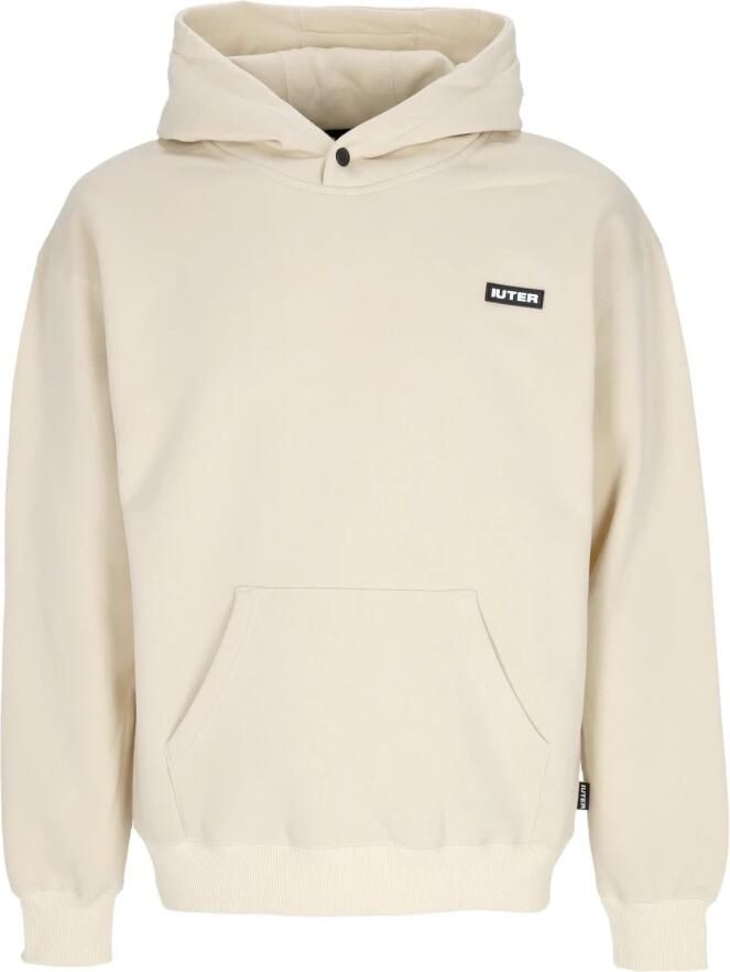 Iuter Crème Familie Hoodie met Kangoeroezak Beige Heren