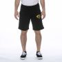Iuter Zwarte Stencil Sweatshorts Black Heren - Thumbnail 1