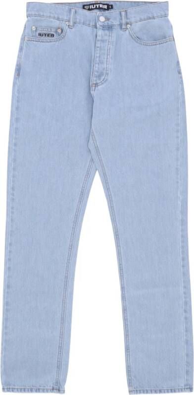 Iuter Straight Jeans Blauw Heren