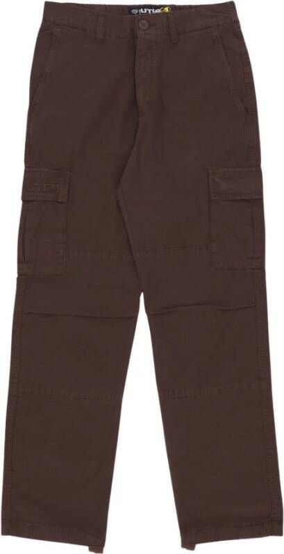 Iuter Straight Trousers Bruin Heren