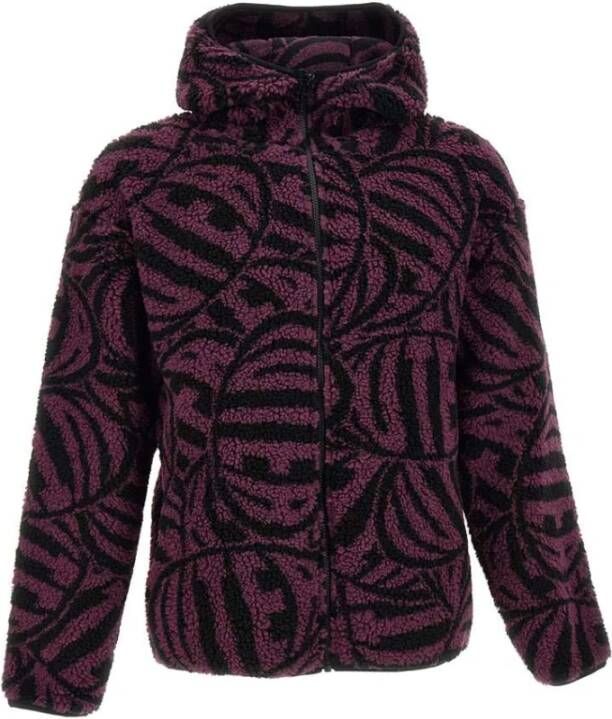 Iuter Sherpa Zip Hoodie Zwart Black Heren