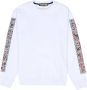 Iuter Witte lichtgewicht Crewneck Sweatshirt met Print White Heren - Thumbnail 1