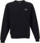 Iuter Zwarte Lichtgewicht Crewneck Sweatshirt Ketting Black Heren - Thumbnail 3