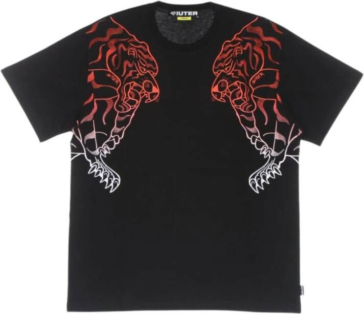 Iuter t-shirt Zwart Heren