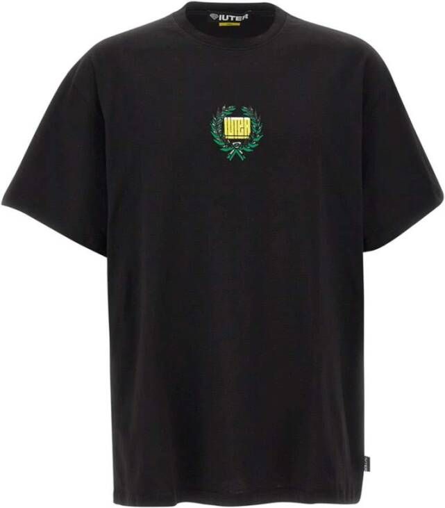Iuter Zwarte No War Tee Korte Mouw Black Heren