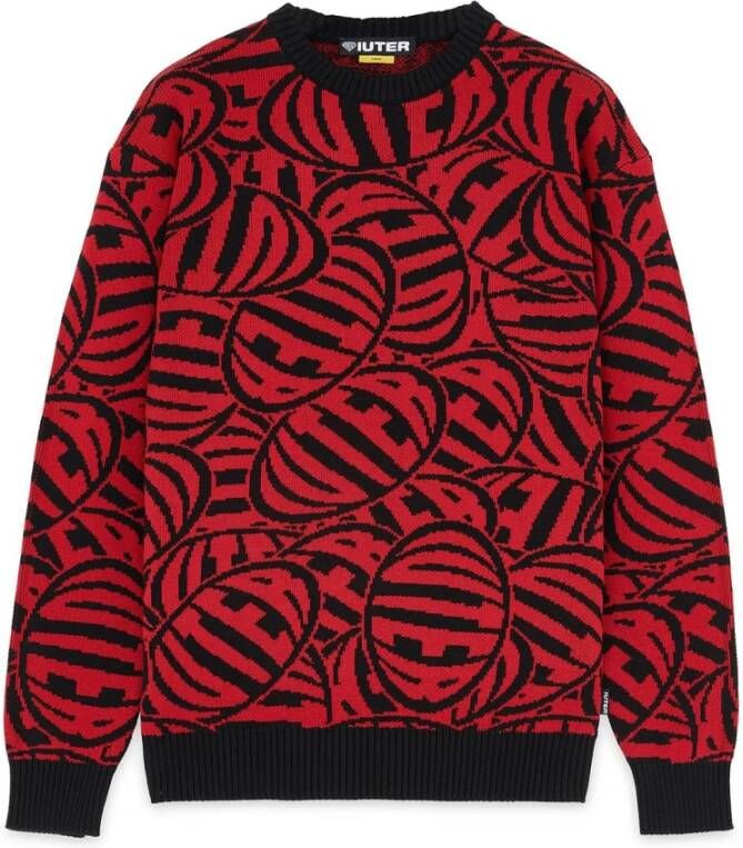 Iuter Iper 22Wijm31 -red sweater kledingmaten: l Rood Dames