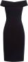 IVY OAK Elegante Carmen Jurk met Rits Black Dames - Thumbnail 1