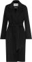 IVY OAK Losse wollen jas met riem Zwart Dames - Thumbnail 1