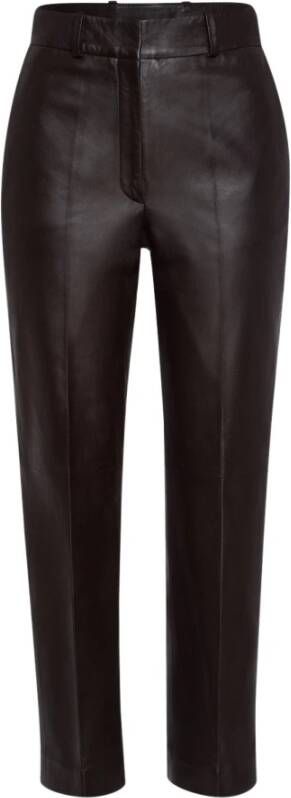 IVY OAK Laura Leren Broek Brown Dames