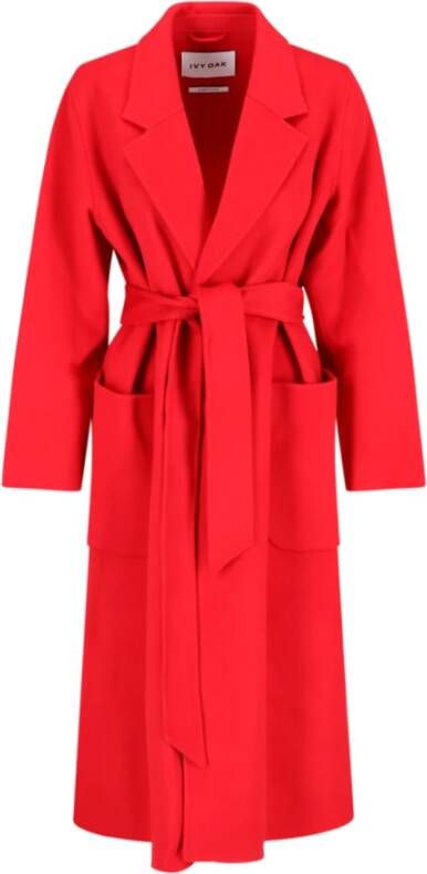 IVY OAK Rode Jas met Cappotto Stijl Rood Dames