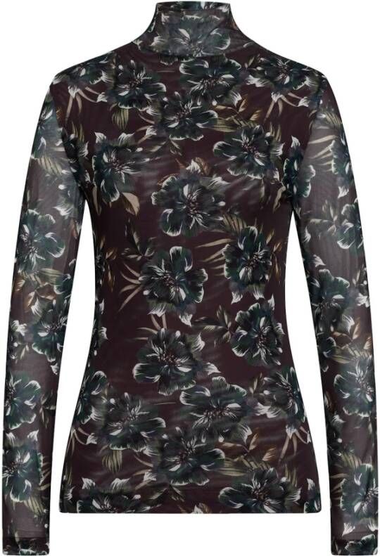 IVY OAK Bloemen Mesh Top Multicolor Dames