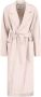 IVY OAK Handgestikte Deconstructed Robe Coat Beige Dames - Thumbnail 1