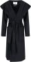 IVY OAK Zwarte Jas met Cappotto Stijl Black Dames - Thumbnail 1