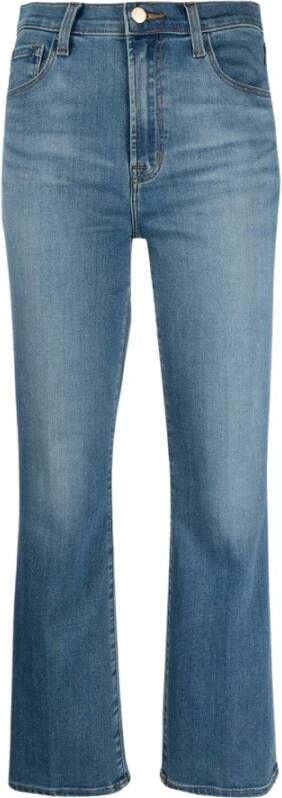 J Brand Jeans Franky High Rise Crop Boot Cut Earthen Blauw Dames