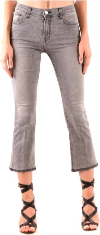 J Brand Cropped Denim Jeans voor Vrouwen Gray Dames