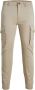 JACK & JONES PANTS STUDIO slim fit cargo broek JPSTPAUL FLAKE beige - Thumbnail 2