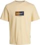 Jack & jones Crew Jordalston Branding T-shirt Yellow Heren - Thumbnail 2