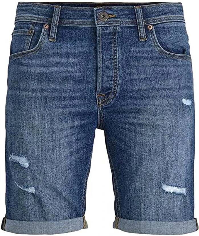 JACK & JONES JEANS INTELLIGENCE regular fit short JJIRICK JJFOX blue denim cb 039