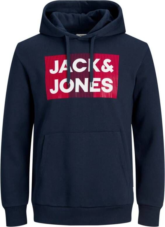 jack & jones Hooded sweatshirt Corp Logo Blauw Heren