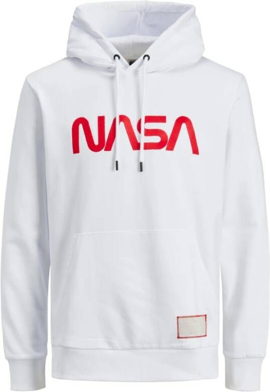 Jack & jones Hooded sweatshirt Jack Jones Nasa Logo White Heren