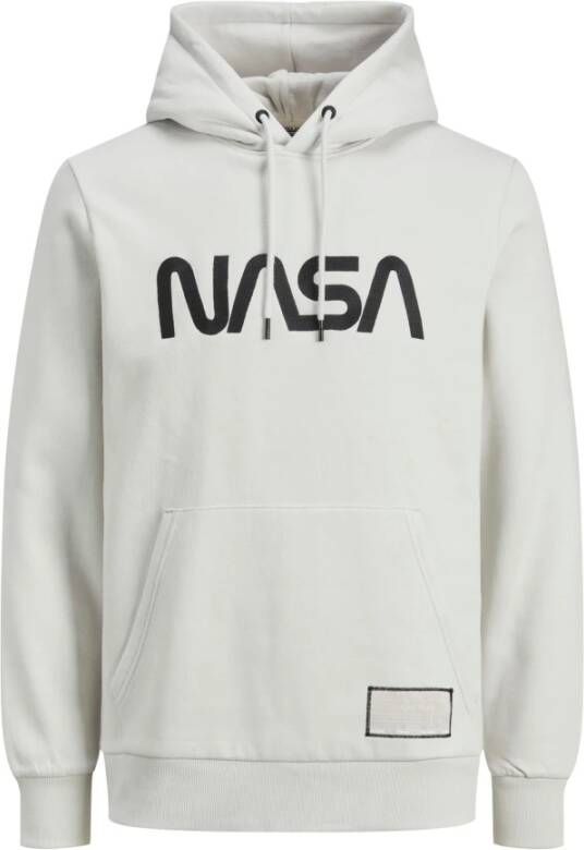 Jack & jones Hooded sweatshirt Jack Jones Nasa Logo White Heren