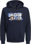 JACK & JONES CORE hoodie JCODUST met printopdruk donkerblauw - Thumbnail 2