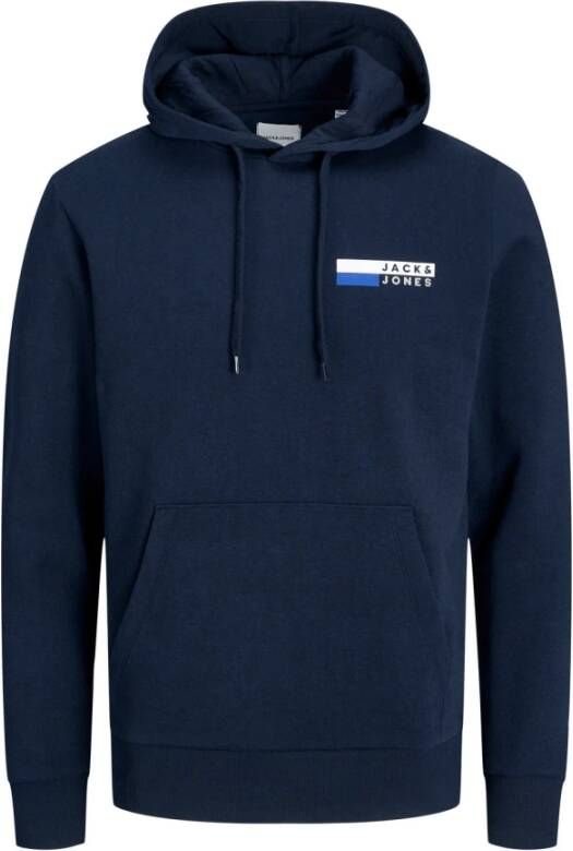 jack & jones Hoodie Jjecorp Logo Play Blauw Heren