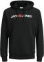 Jack & jones Vintage Logo Hoodie Sweatshirt Black Heren - Thumbnail 3