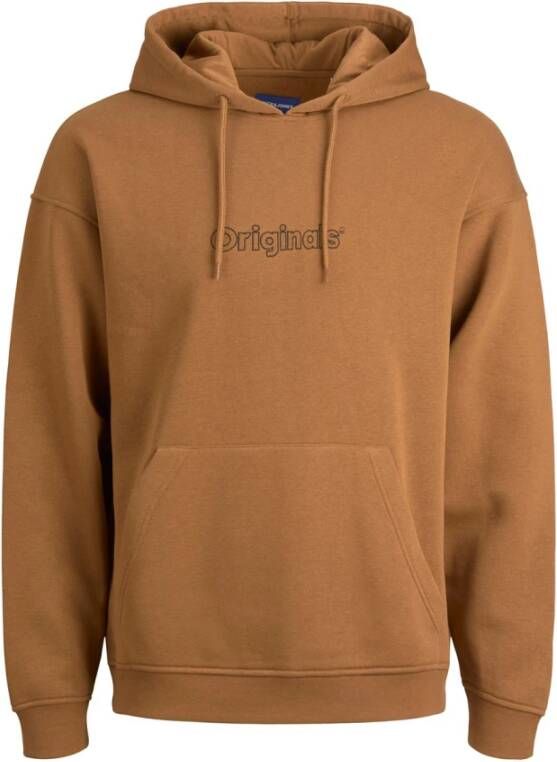 Jack & jones Sweat Hood Bruin Heren
