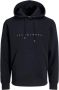 JACK & JONES ESSENTIALS hoodie JJESTAR met printopdruk zwart - Thumbnail 4