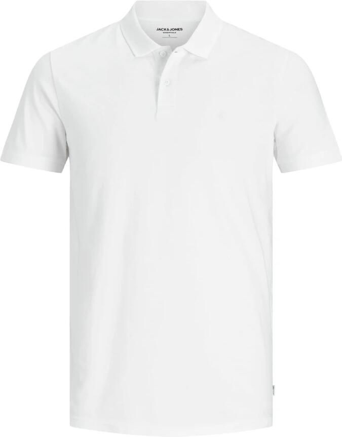 Jack & jones Witte Katoenen Polo Shirt Lente Zomer Collectie White Heren - Foto 4