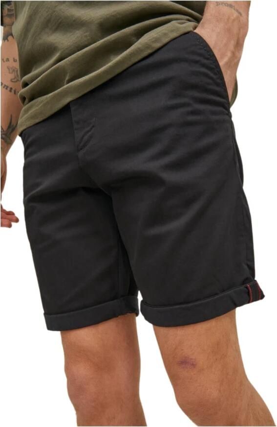 JACK & JONES JEANS INTELLIGENCE regular fit chino short Bowie zwart - Foto 9