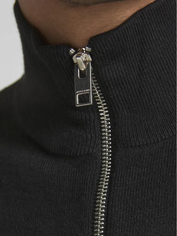 Jack & Jones Gebreide trui EMIL KNIT HALF ZIP met korte ritssluiting in troyer-look - Foto 4