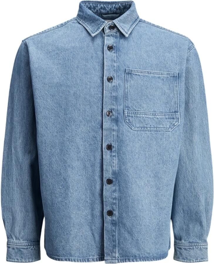 Jack & jones Mannen Herfst Winter Katoenen Overhemd Collectie Blue Heren - Foto 4