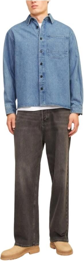 Jack & jones Mannen Herfst Winter Katoenen Overhemd Collectie Blue Heren - Foto 3
