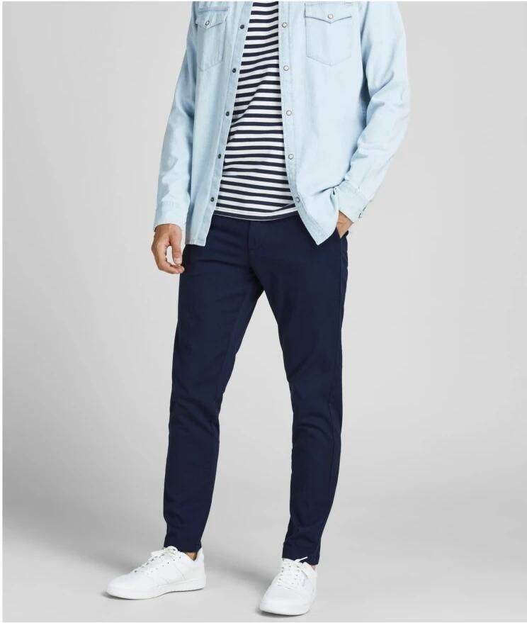 Jack & Jones Chino JPSTMARCO met smalle pijpen en onderhoudsvriendelijke stof