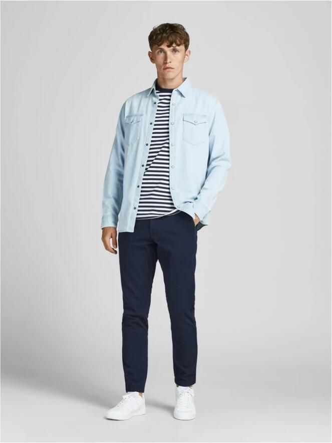 Jack & Jones Chino JPSTMARCO met smalle pijpen en onderhoudsvriendelijke stof - Foto 7