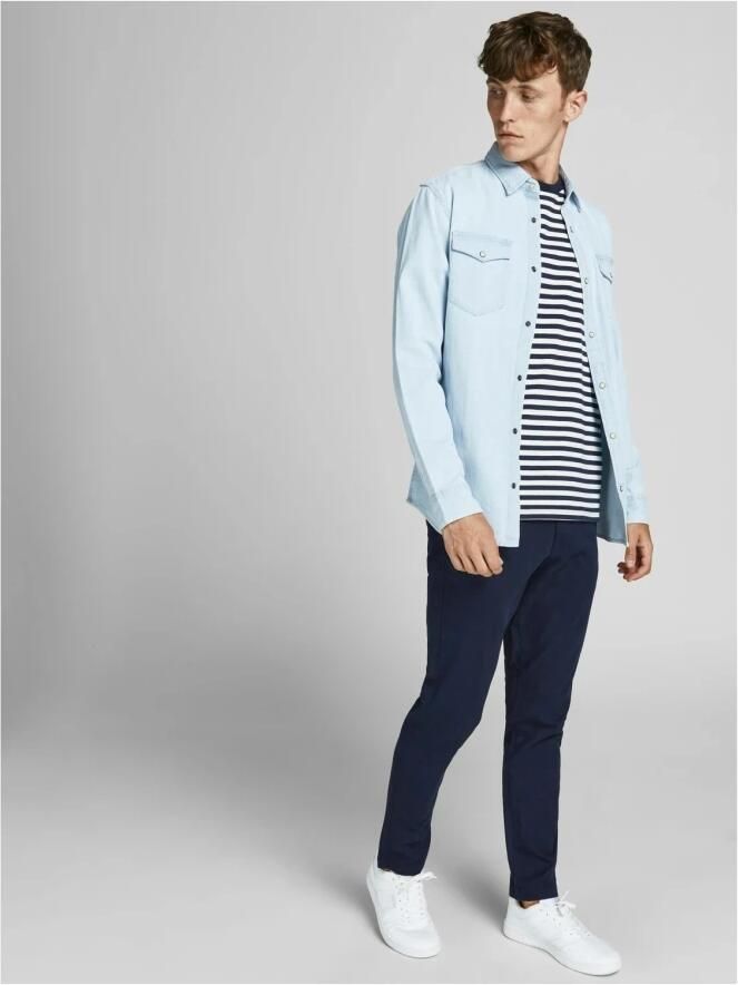 Jack & Jones Chino JPSTMARCO met smalle pijpen en onderhoudsvriendelijke stof - Foto 9