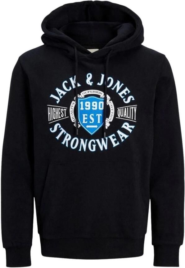 Jack & jones Denim hoodie met logoprint Black Heren - Foto 3