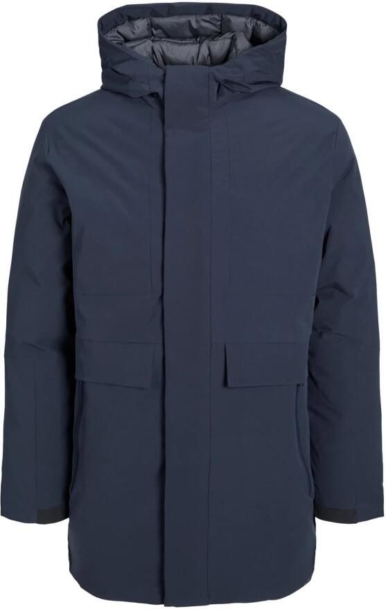 Jack & jones Stijlvolle Overgangsjas met Capuchon Blue Heren