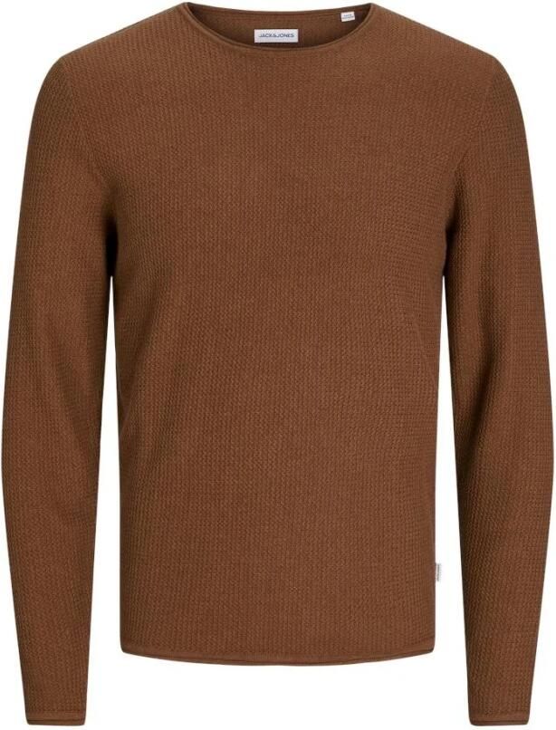 Jack & jones Essentials Cooper Gebreide Crew Neck Sweater Brown Heren