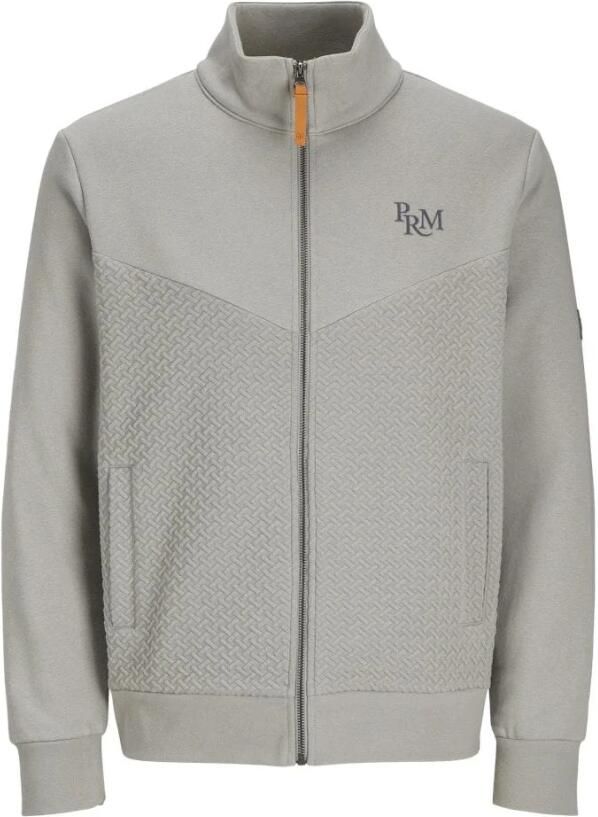 Jack & jones Ghost Gray Sweat Zip High Neck Gray Heren