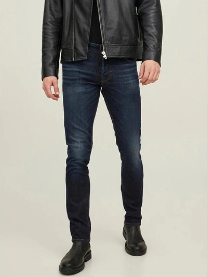 JACK & JONES JEANS INTELLIGENCE slim fit jeans JJIGLENN JJICON 50sps blue denim - Foto 4