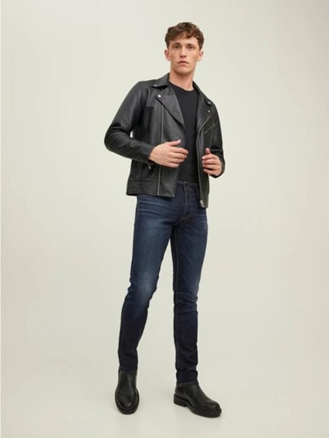 JACK & JONES JEANS INTELLIGENCE slim fit jeans JJIGLENN JJICON 50sps blue denim - Foto 2
